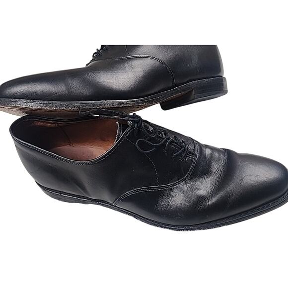 Allen Edmonds Carlyle Black Leather Plain Toe Dress Shoes Mens Size 10 D - Picture 1 of 9